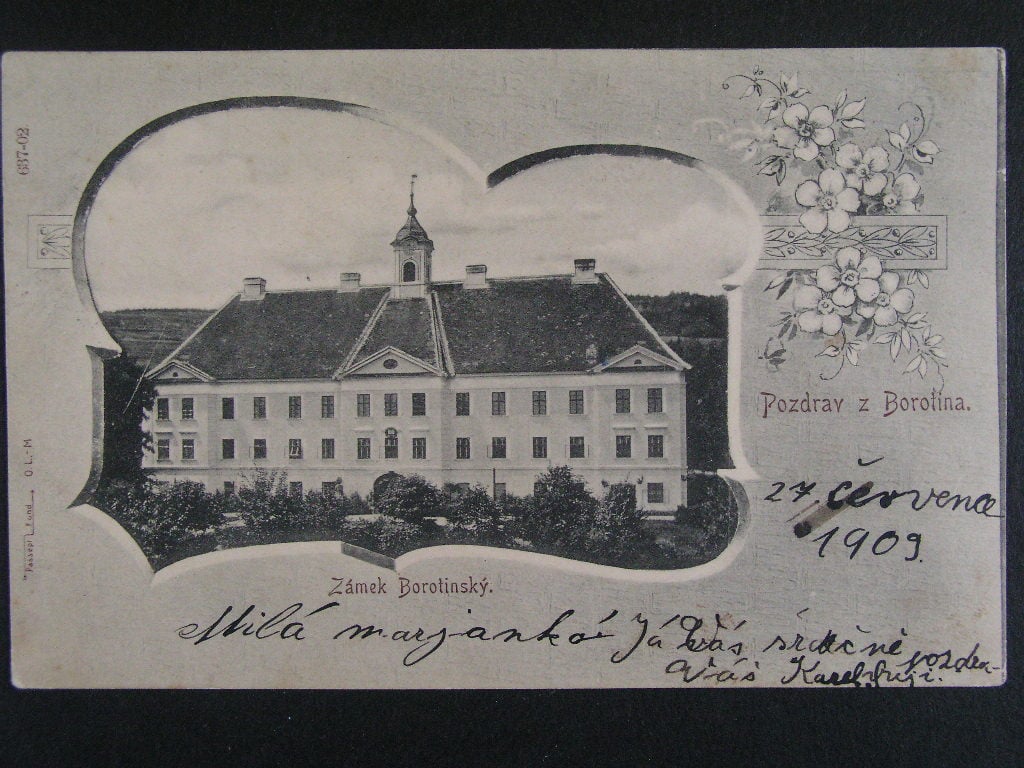 Borotín okr. Blansko, prošlá 1909