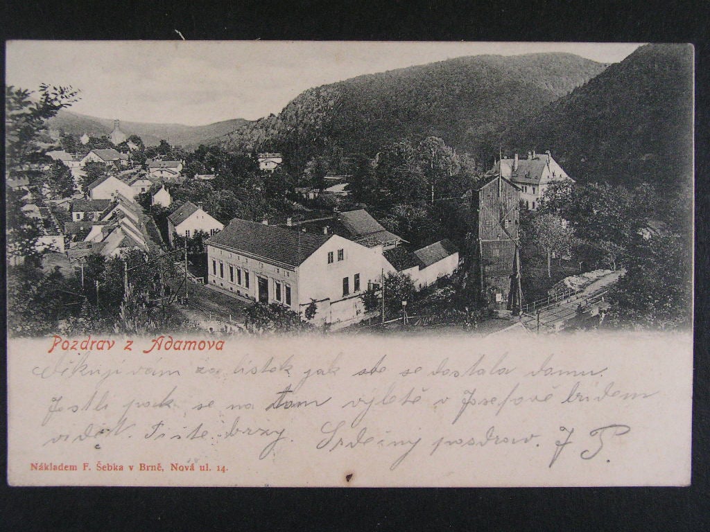 Adamov okr. Blansko, prošlá 1903
