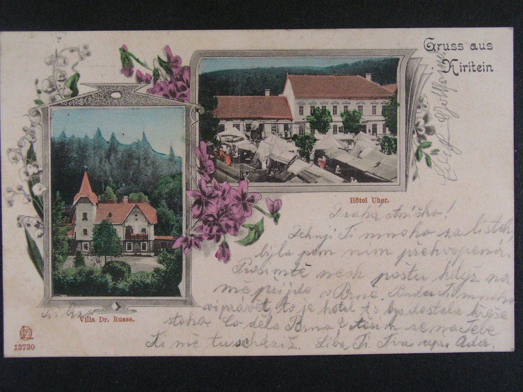 Křtiny okr. Blansko, prošlá 1903