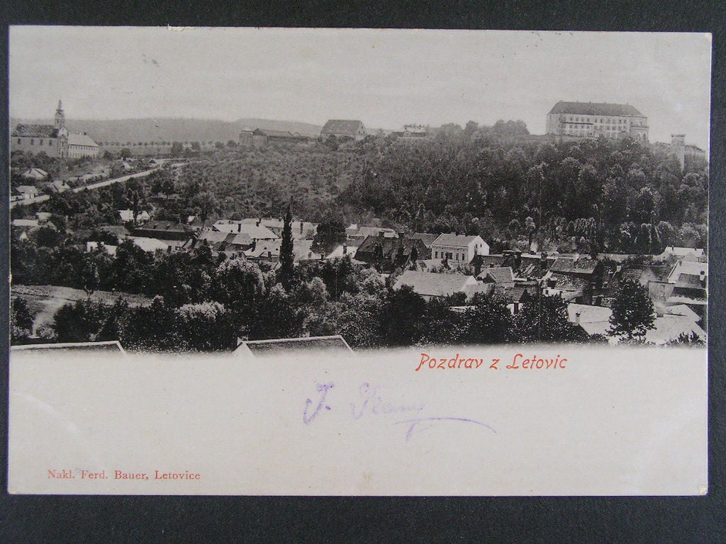 Letovice okr. Blansko, prošlá 1903