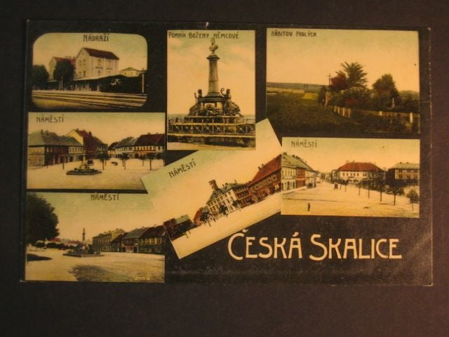 Česká Skalice, bar. vícezáběrová pohl., prošlá 1907