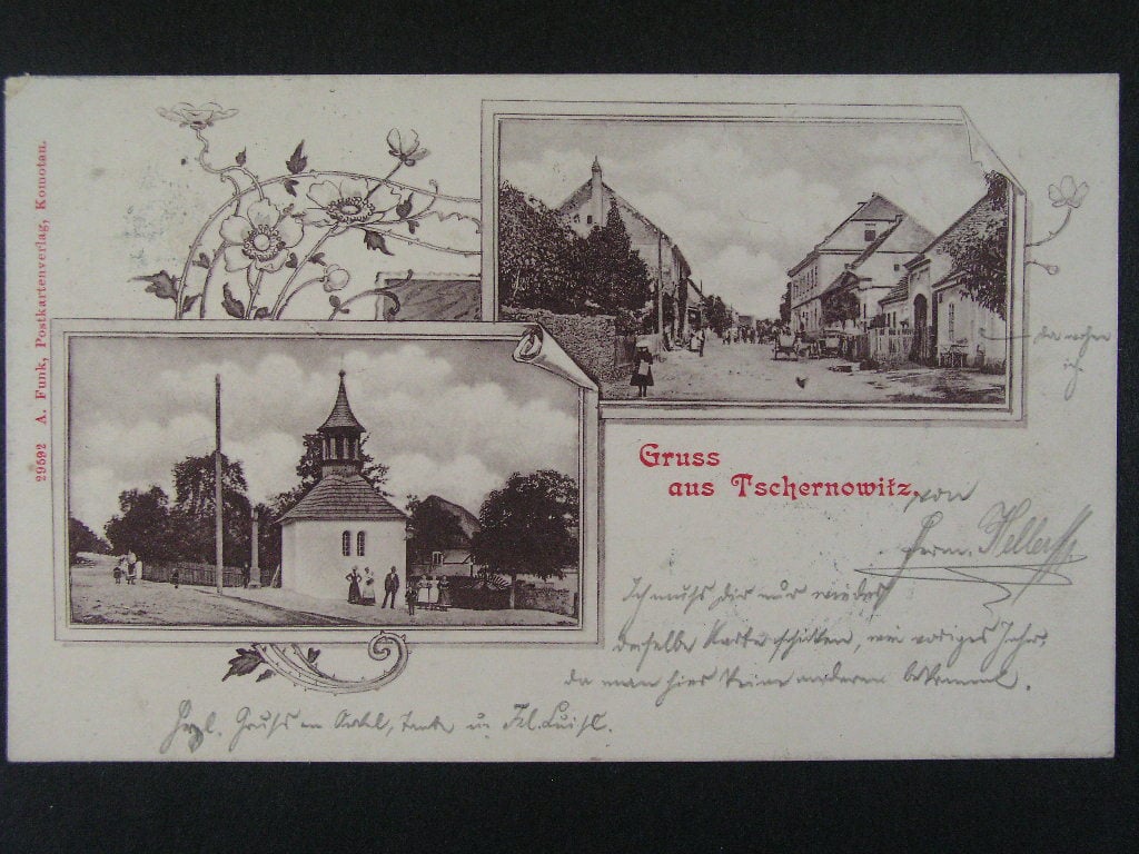 Černovice okr. Chomutov, prošlá 1902