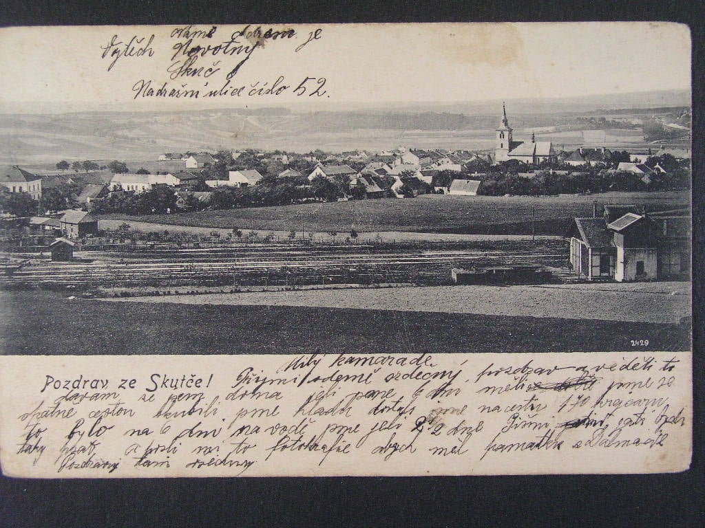 Skuteč okr. Chrudim, prošlá 1907