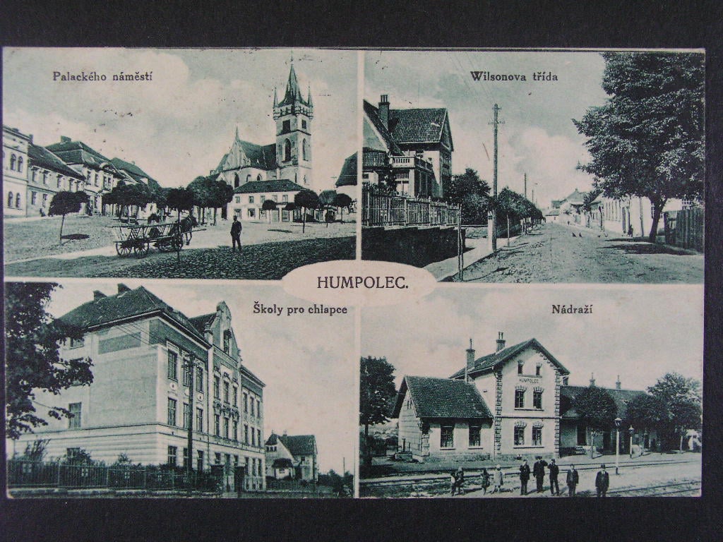 Humpolec okr. Pelhřimov, prošlá 1924