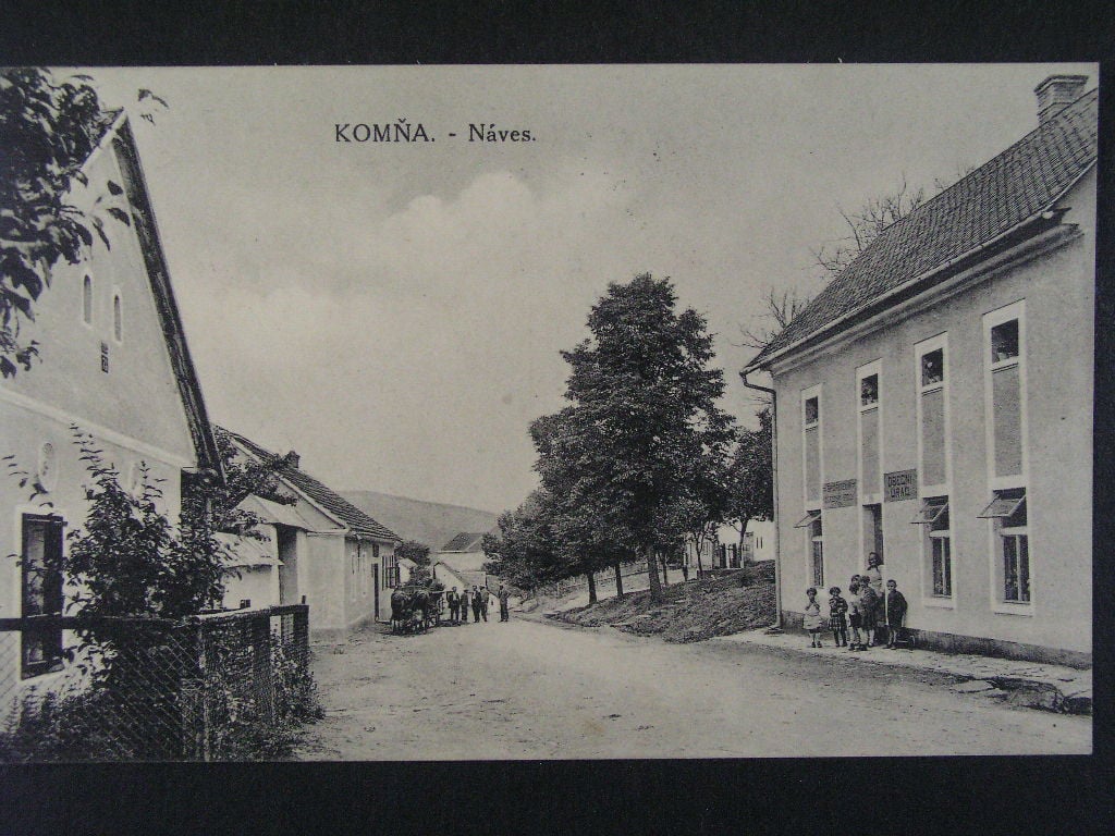 Komňa okr. Uherské Hradiště, prošlá 1940