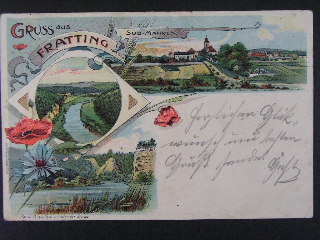 Vratěnín okr. Znojmo, prošlá 1910
