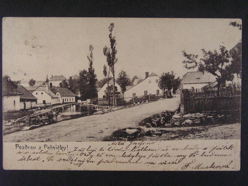 Polnička okr. Žďár nad Sázavou, prošlá 1901