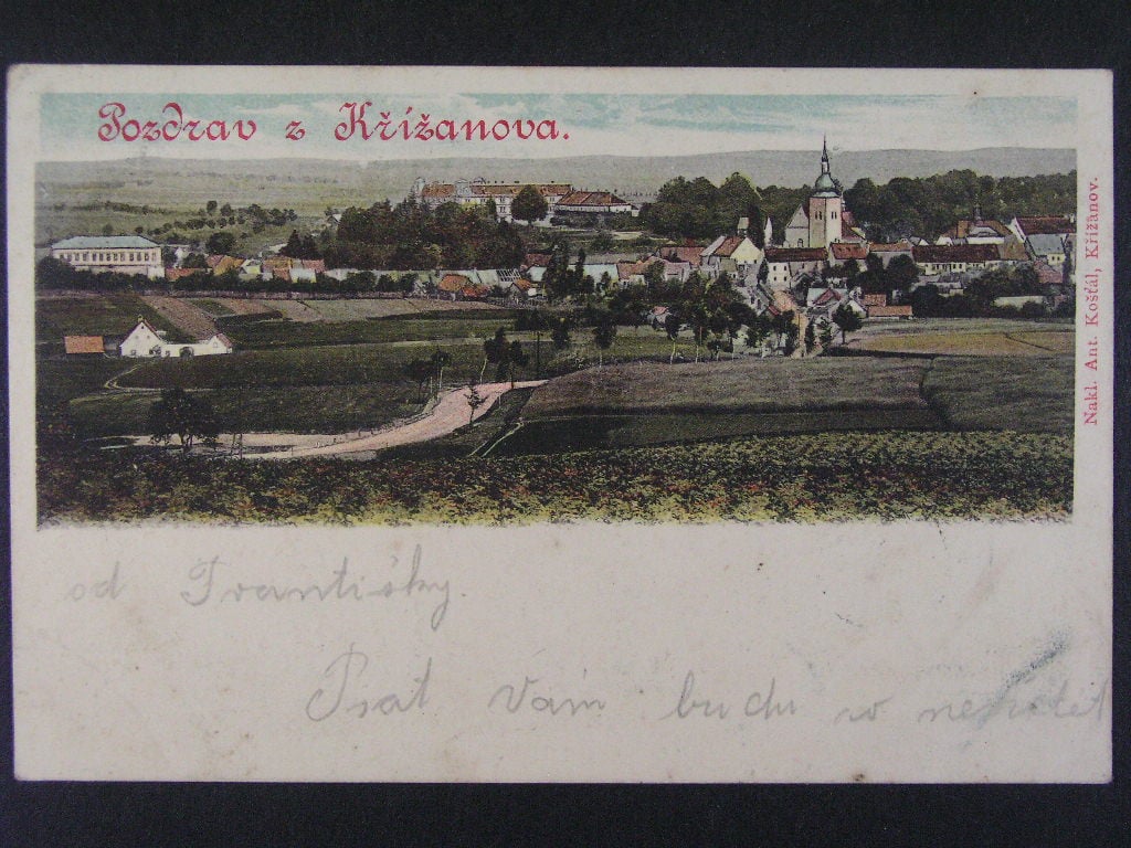 Křižanov okr. Žďár nad Sázavou, prošlá 1901