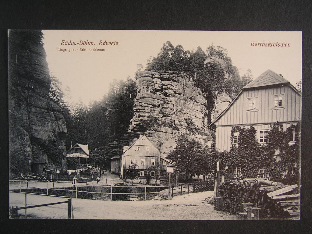 Hřensko okr Děčín, neprošlá