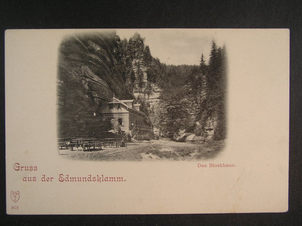 Hřensko Edmundova Soutěska okr. Děčín, neprošlá