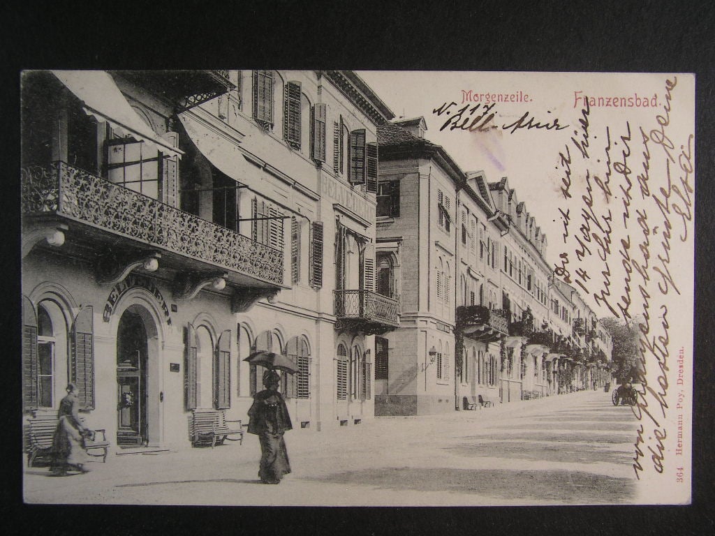 Františkovy Lázně okr. Cheb, prošlá 1905