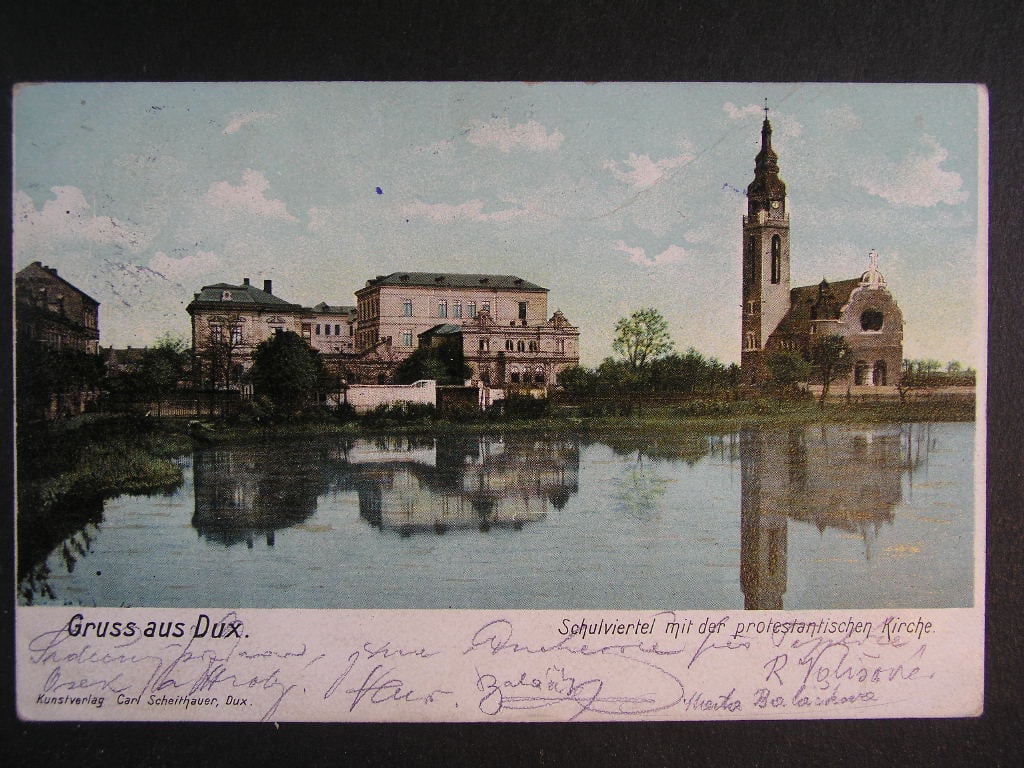 Duchcov okr. Teplice, prošlá 1912
