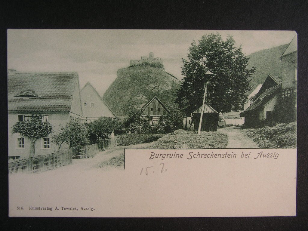 Střekov okr. Ústí nad Labem, neprošlá