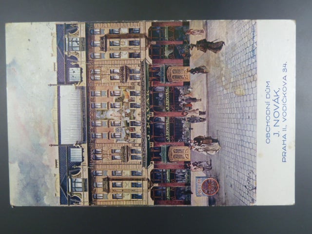 Praha obchodní dům J.Novák, prošlá 1925