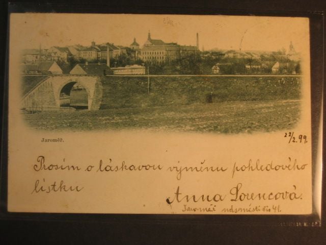 Jaroměř, čb. pohl., prošlá 1899