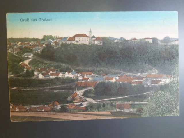 Nové Hrady, prošlá 1918, odpadená zn.