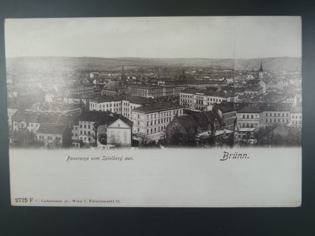 Brno, panorama se Špilberkem, neprošlá