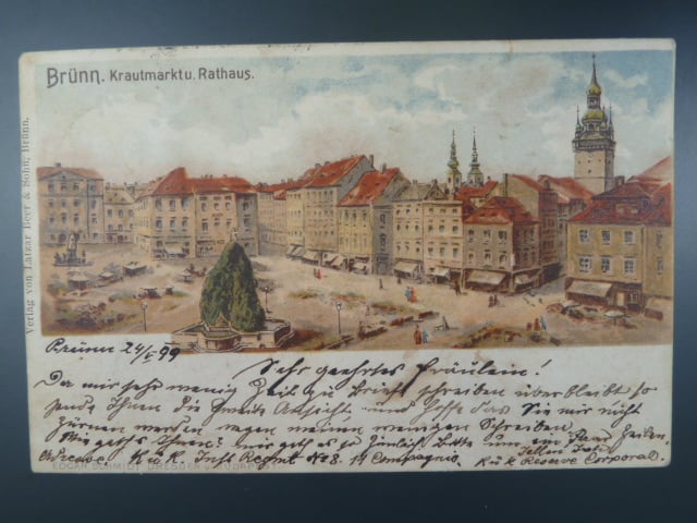 Brno, Zelný Trh, prošlá 1899