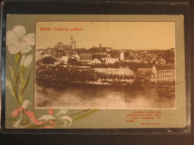 Kolín, čb. pohl. v bar. rámečku, neprošlá