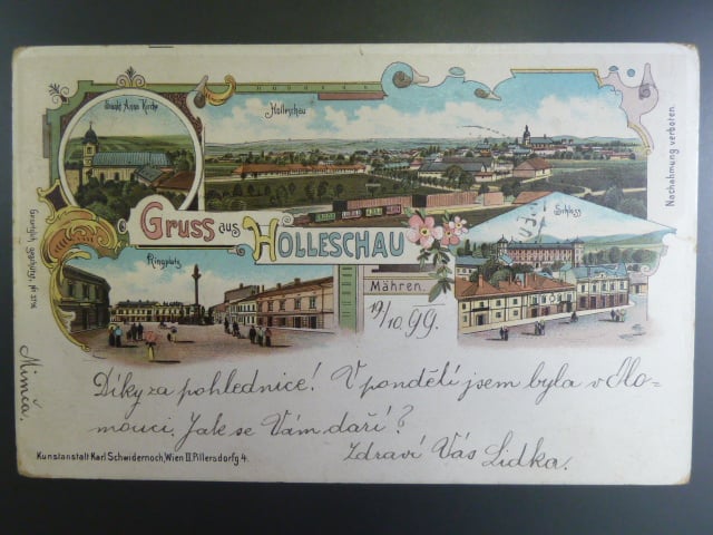 Holešov, lito Schwidernoch, prošlá 1899