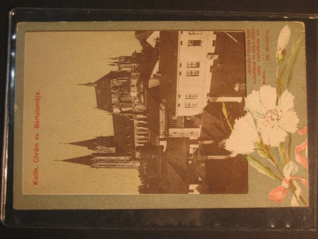 Kolín, čb. pohl. v bar. rámečku, neprošlá