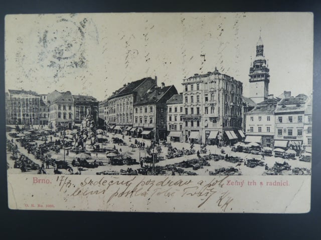Brno, Zelný trh, prošlá 1903