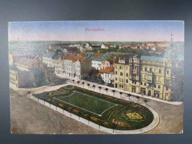 Pardubice, prošlá 1928, odpadená zn.