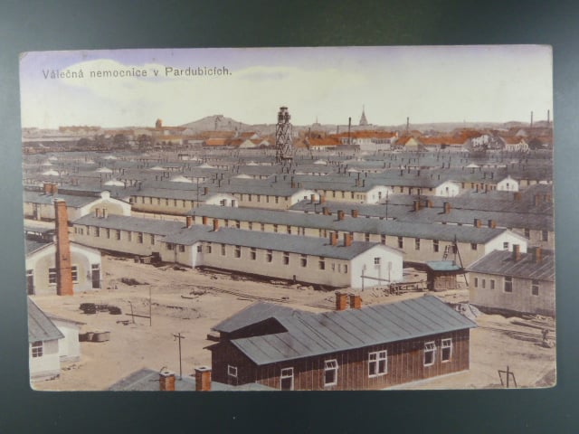 Pardubice Válečná nemocnice, prošlá 1916