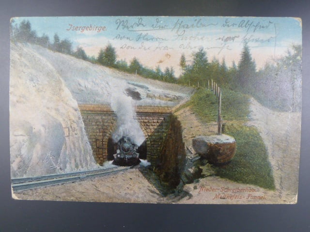 Nieder Schreiberhau - Moltkefels tunel Isergebirge, prošlá