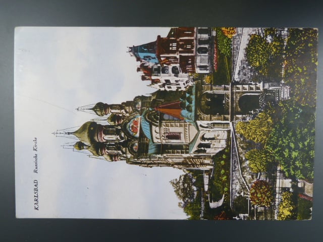 Karlovy Vary Ruský kostel, prošlá 1925