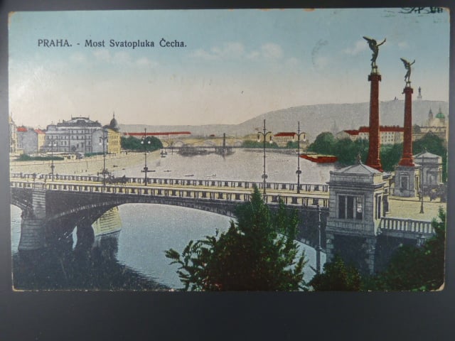 Praha most Svatopluka Čecha, prošlá 1919