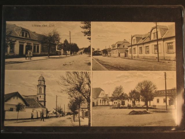 Libice nad Cidl., čb. vícezáběrová pohl., prošlá 1926