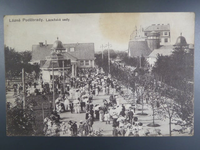 Poděbrady lázně, prošlá 1917