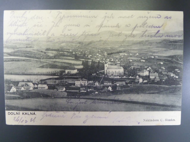Dolní Kalná, prošlá 1906