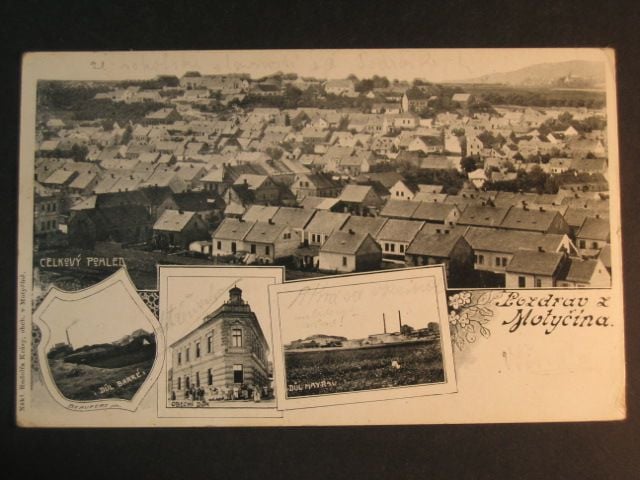 Motyčín, čb. vícezáběrová pohl., prošlá 1903
