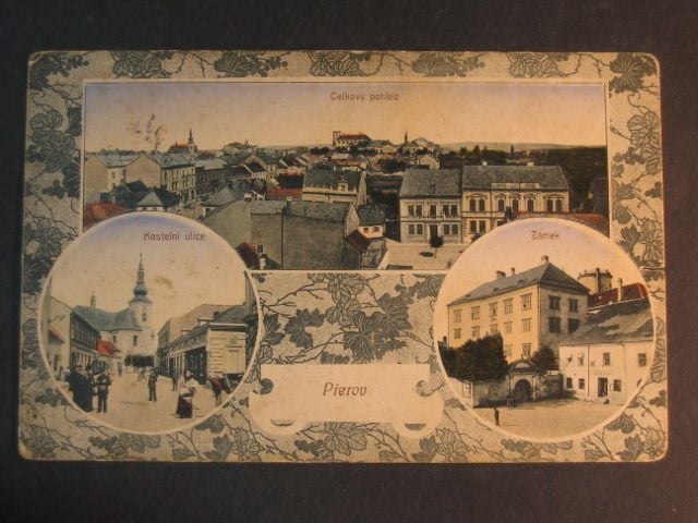 Přerov, bar. vícezáběrová pohl., prošlá