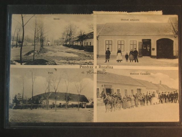 Rozařín, čb. vícezáběrová pohl., prošlá 1920
