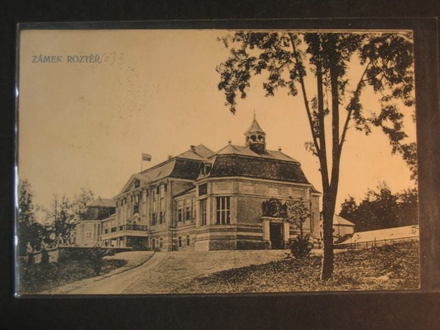 Roztěř, čb. pohl. zámek, prošlá