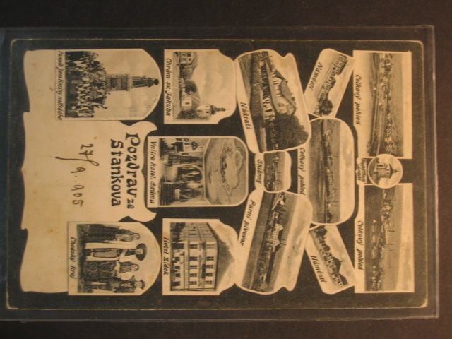 Stankov, čb. vícezáběrová pohl., prošlá 1905