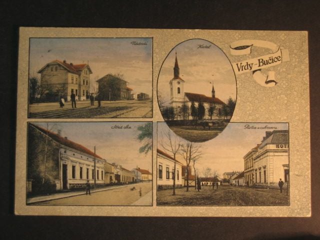 Vrdy Bučice, bar. vícezáběrová pohl., prošlá 1932