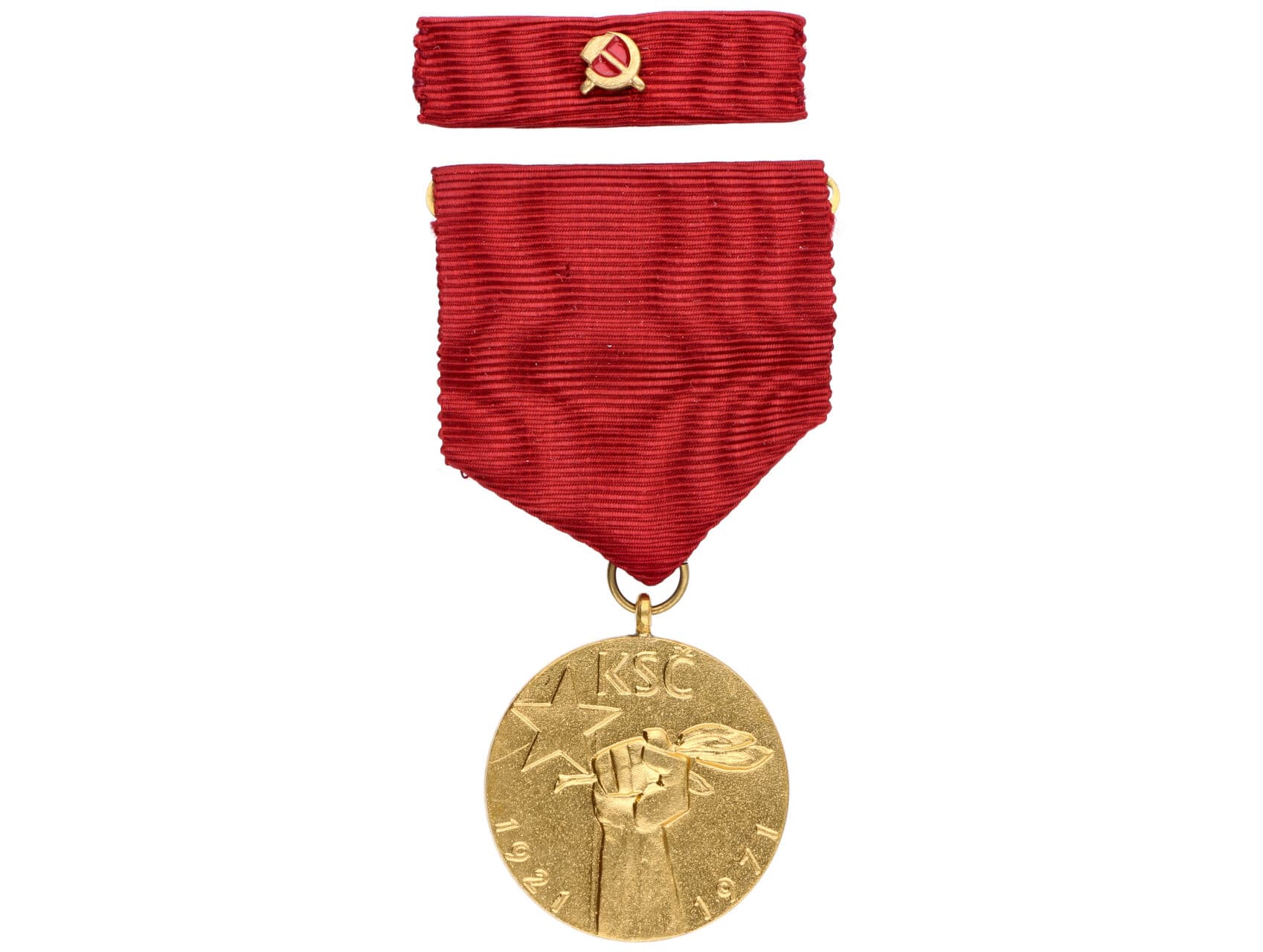 Pamětní medaile k 50.výročí založení KSČ