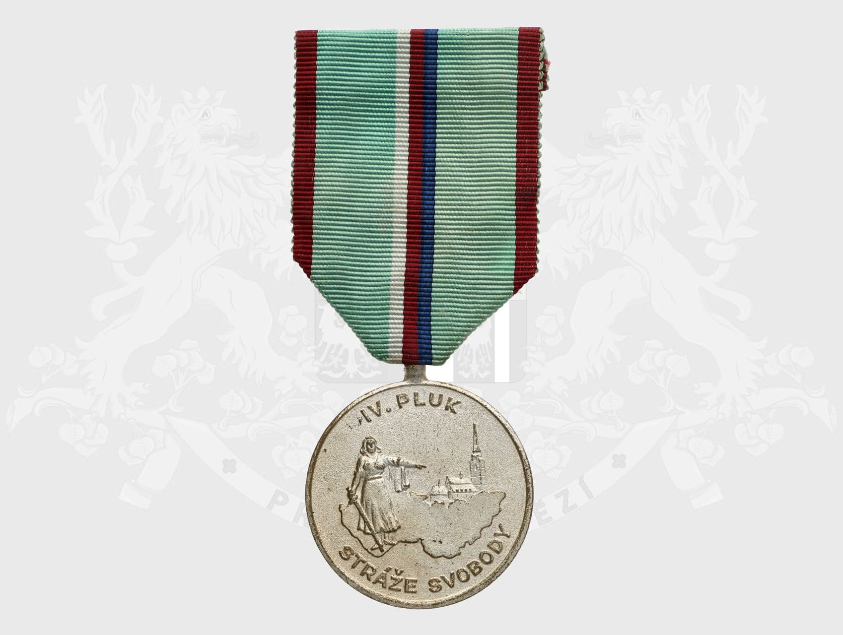 Stříbrná medaile IV. pluku Stráže svobody