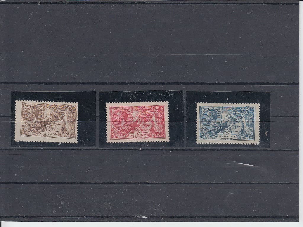 Sestava zn. Mi č. 141 II, 142 II a 143 III