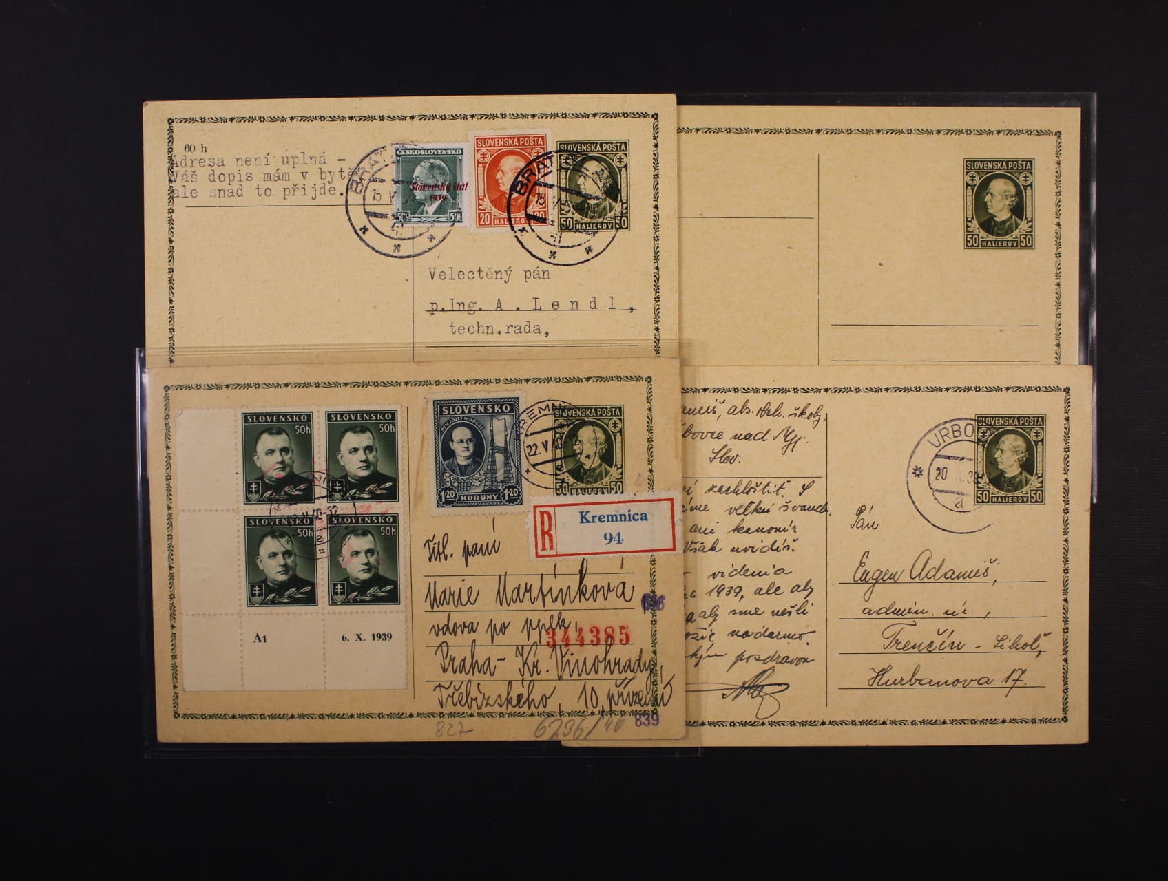 CDV č. 2 - sestava 4 ks celin (1x RECO, 1x nepoužitá), kat. cena cca 60 EUR, zajímavé