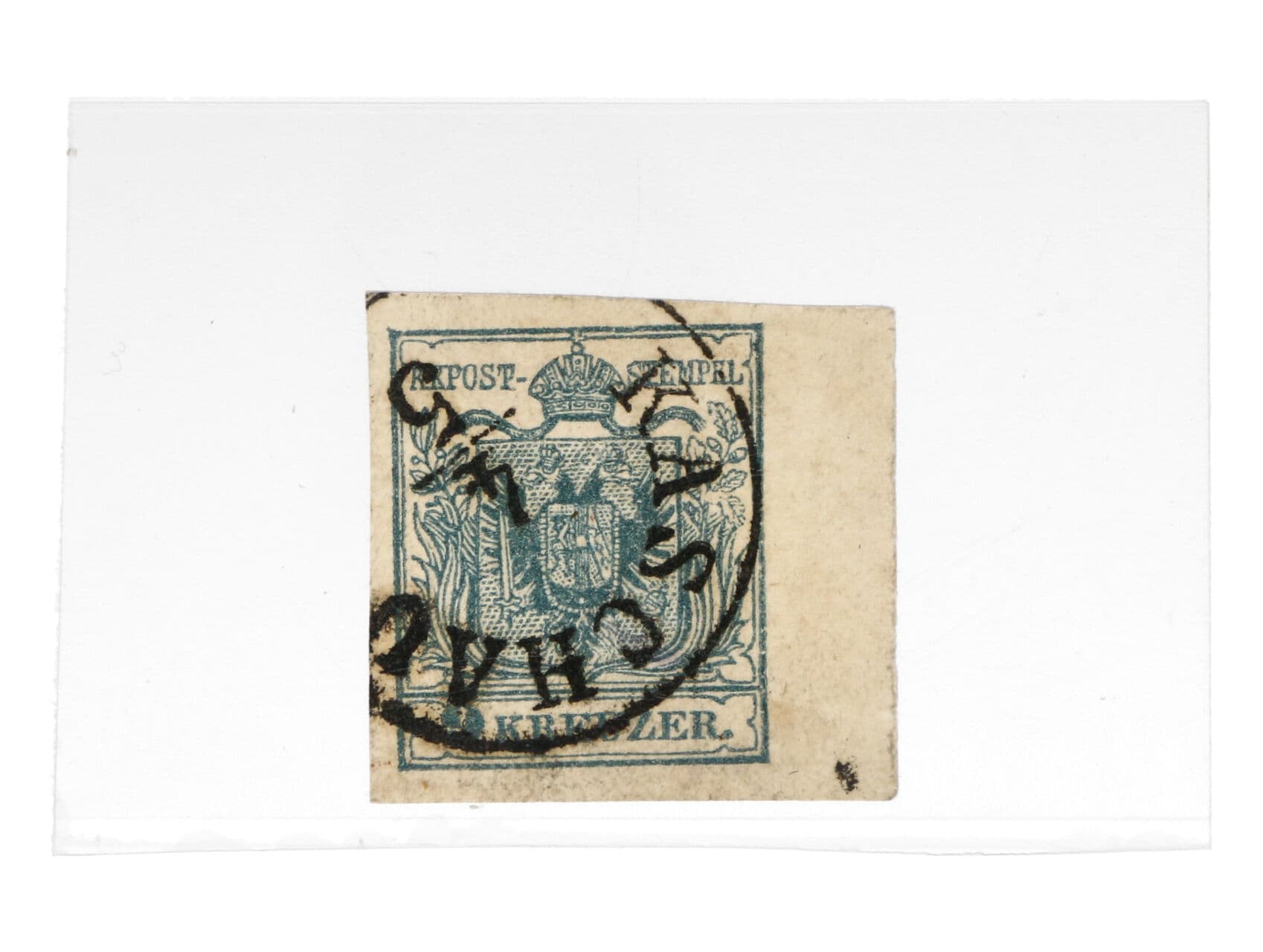 zn. Fe. č. 5 HP, typ III, s pravým okrajem 7 mm a jednokruh. raz. KASCHAU 4.5., lux. střih