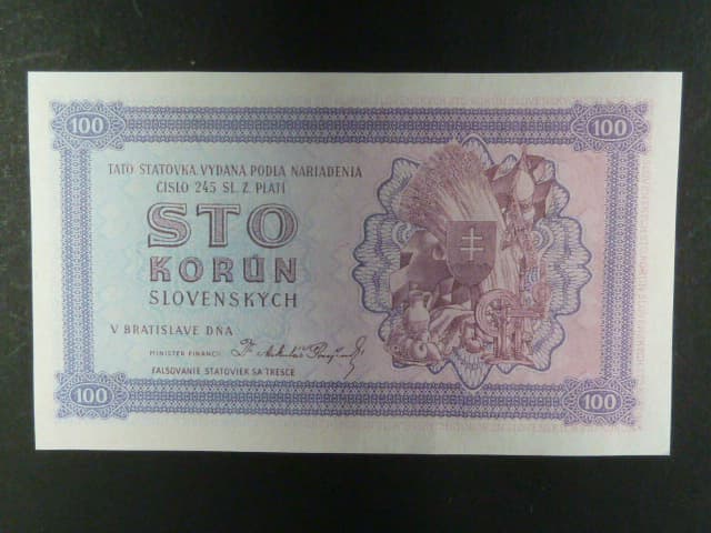100 Ks 1945, nevydaná, růžová, oboustranná