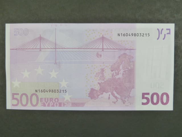 500 Euro 2002 s.N, Rakousko, podpis Jeana-Clauda Tricheta, F003 tiskárna Österreichische Banknoten und Sicherheitsdruck, Rakousko