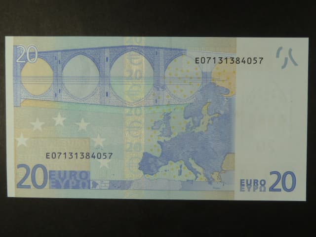 20 Euro 2002 s.E, Slovensko, podpis Jeana-Clauda Tricheta, R031 tiskárna Bundesdruckerei, Německo
