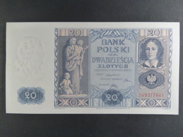 Polsko, 20 Zl 1936 série DW