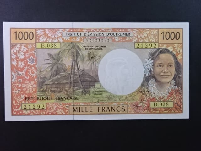FRANCOUZSKÝ PACIFIK, 1000 Francs 2008, BNB. B102i, Pi. 2